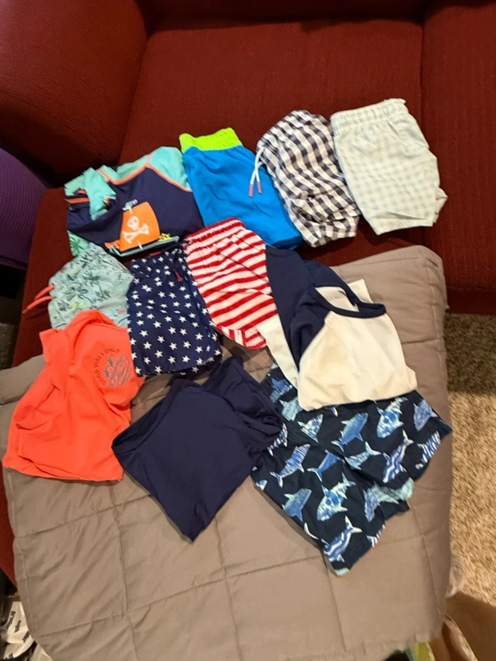 Carter's Kids Swim Mix in Navy, Blue, Red, White, Orange, Green